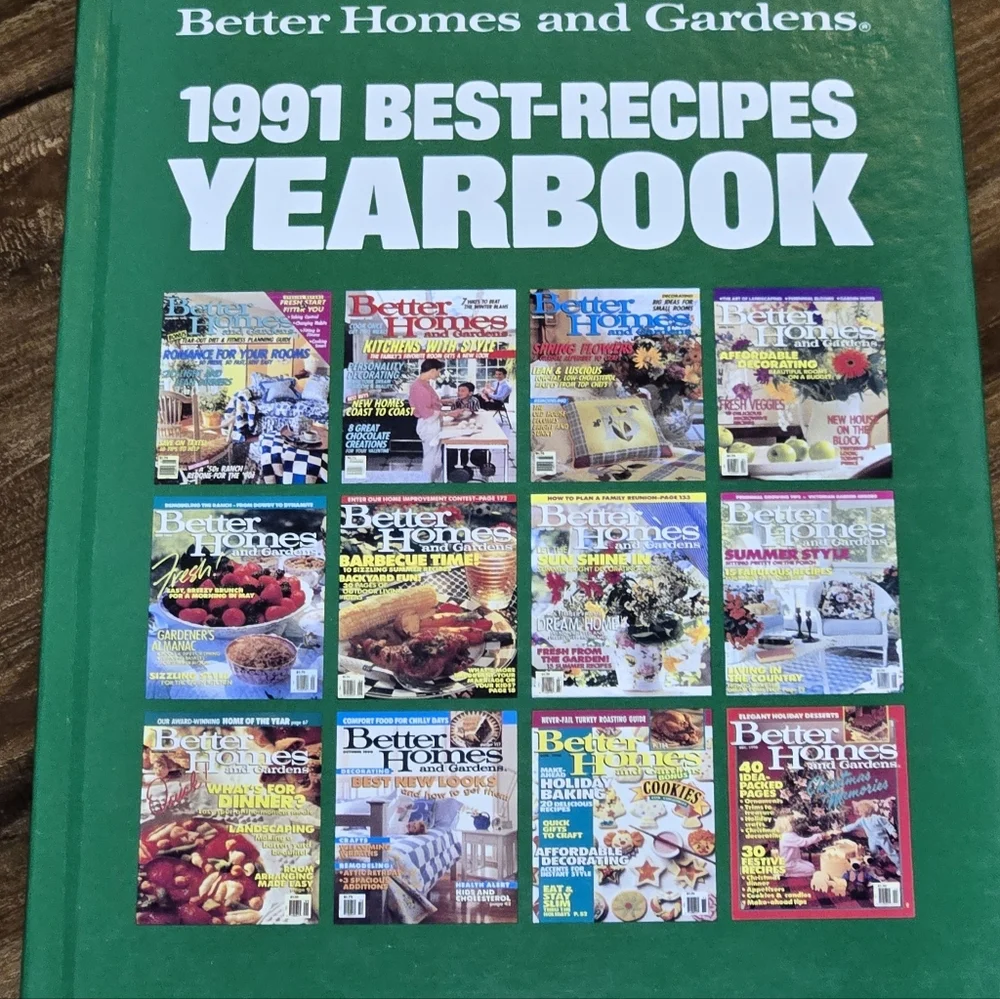 Better Homes & Gardens 1991 Best-Recipes Yearbook – First Edition Hardcover